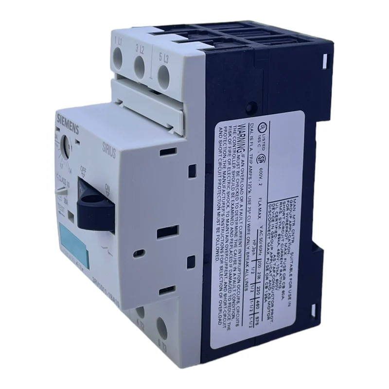 Siemens 3RV1011-1BA10 Motorschutzschalter 1,4→2A Sirius 690V 50kA bei 400V AC