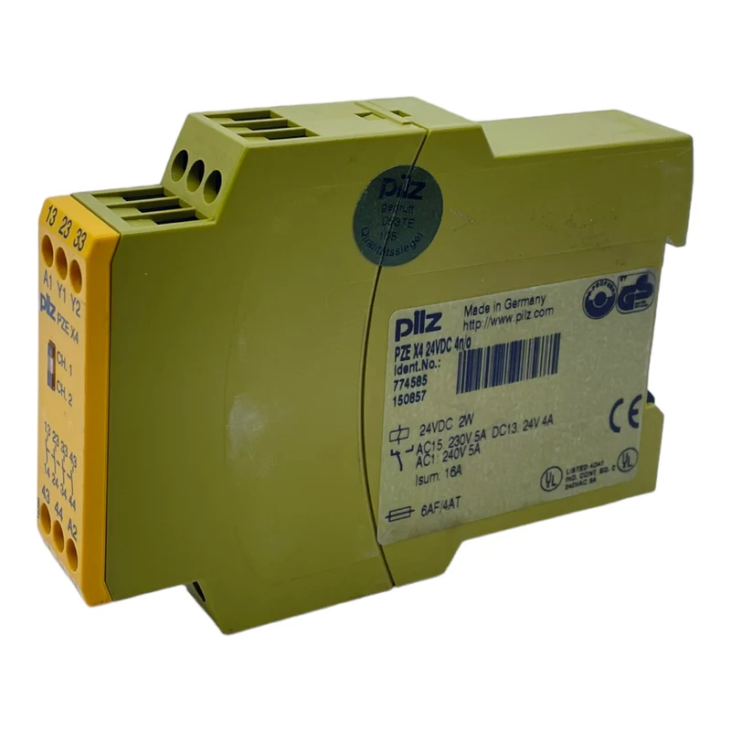 Pilz PZEX424VDC4n/o Sicherheitsrelais 24V DC 4A 2W 230V 5A 240V 5A VE: 2stk