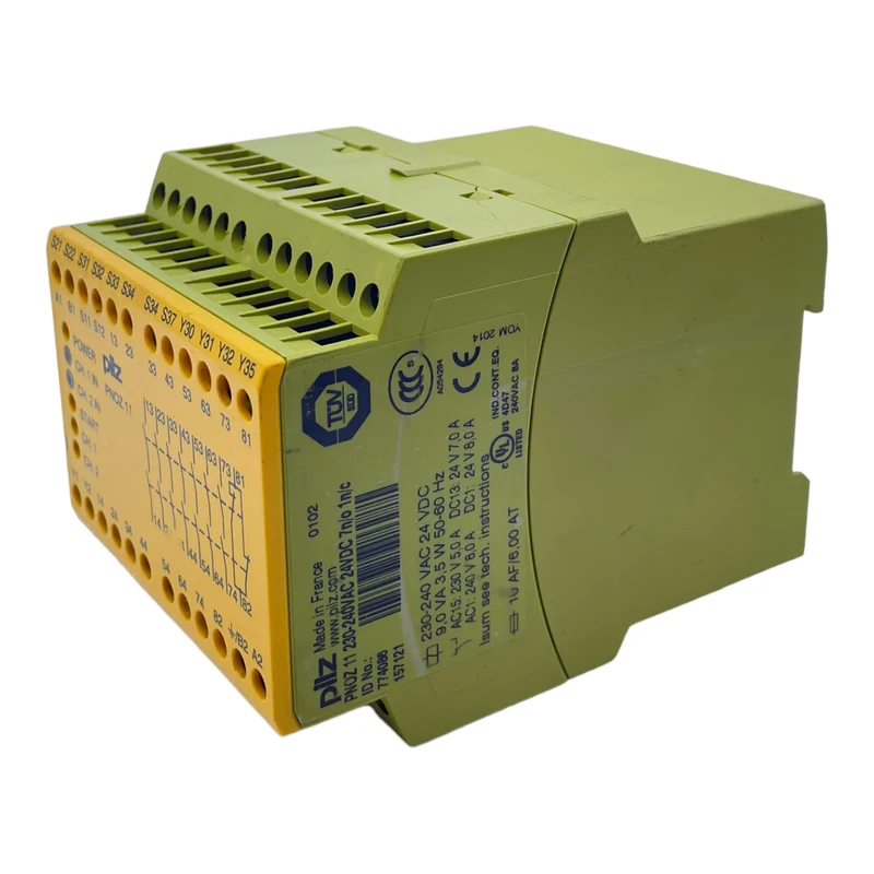 Pilz PNOZ11 Sicherheitsrelais 774080 24V DC 50/60Hz 230-240V AC 230V 5,0 240V 8,0A