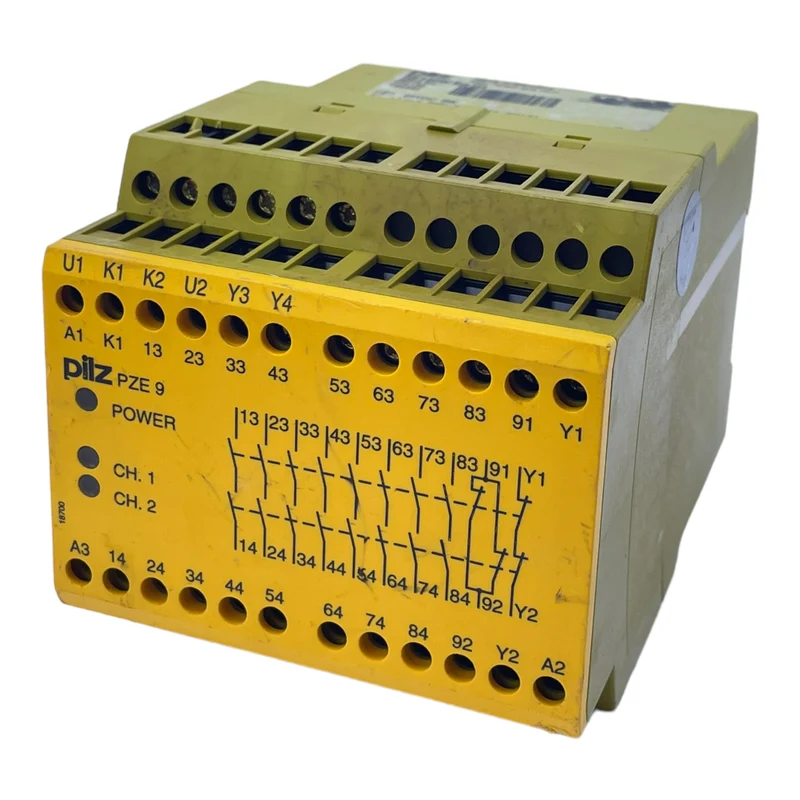 Pilz PZE9 Sicherheitsrelais 774150124332 24VDC 3W 230V 5A 240V 8A 400 5A 24V 7A