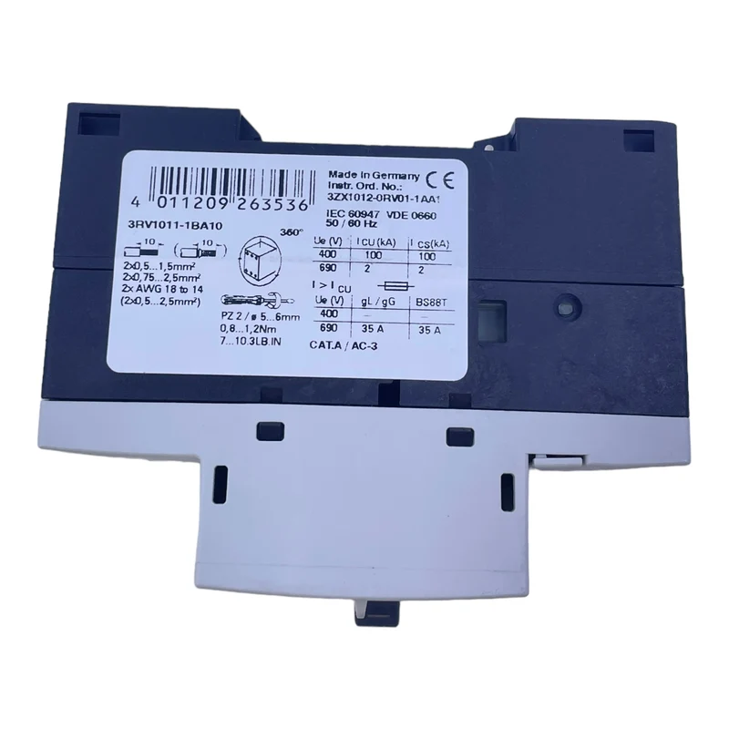 Siemens 3RV1011-1BA10 Motorschutzschalter 1,4→2A Sirius Innovation 3RV1