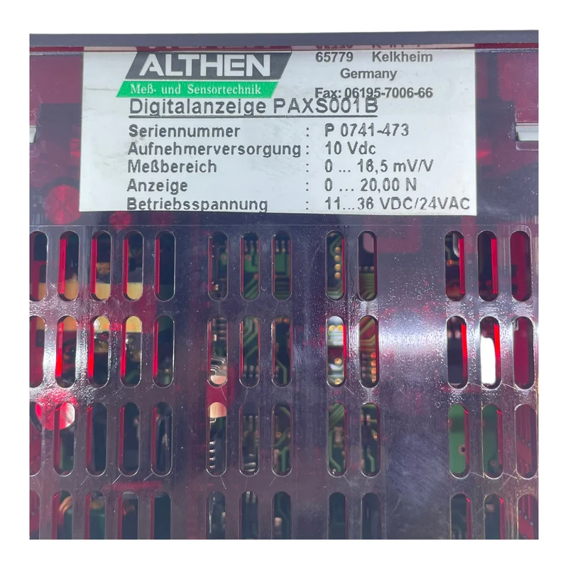 Althen PAXS001B Digitalanzeige P 0741-473 10Vdc 11...36VDC/24VAC 0...18,5mVN