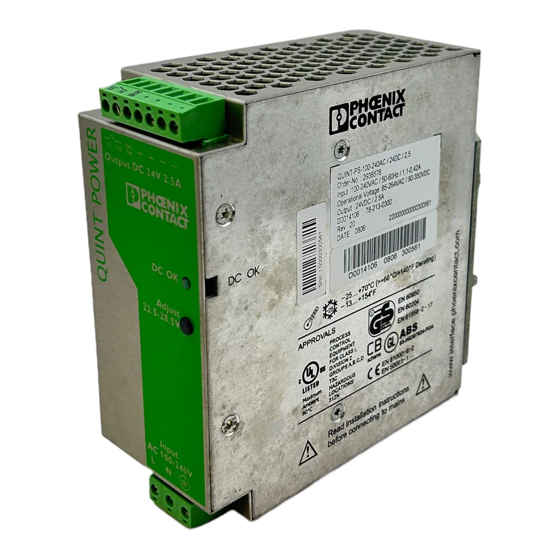 Phoenix Contact 2938578 Netzteil QUINT-PS-100-240AC/24DC/2,5 24V DC 5A 120W