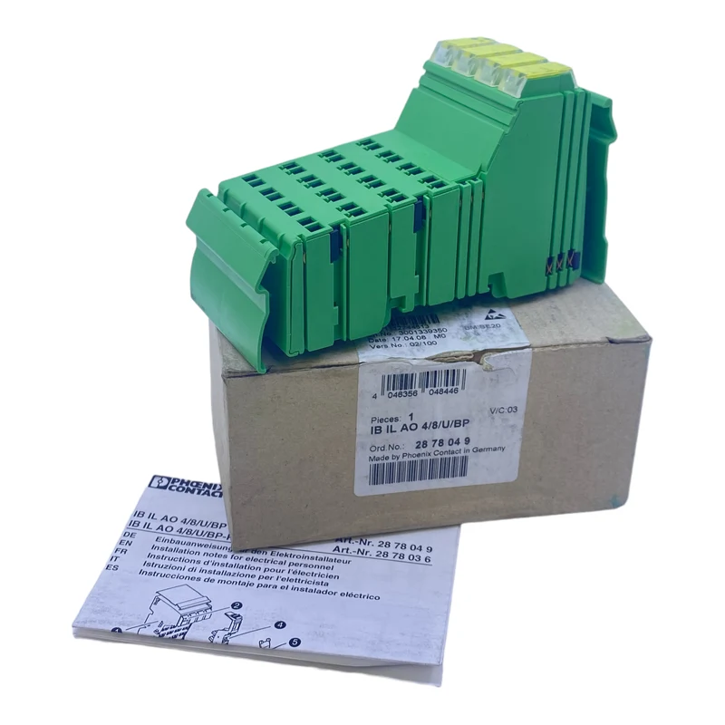 Phoenix Contact 2878049 Inline-Analog-Ausgabeklemme IB-IL-AO-4/8/U/BP 7,5V DC