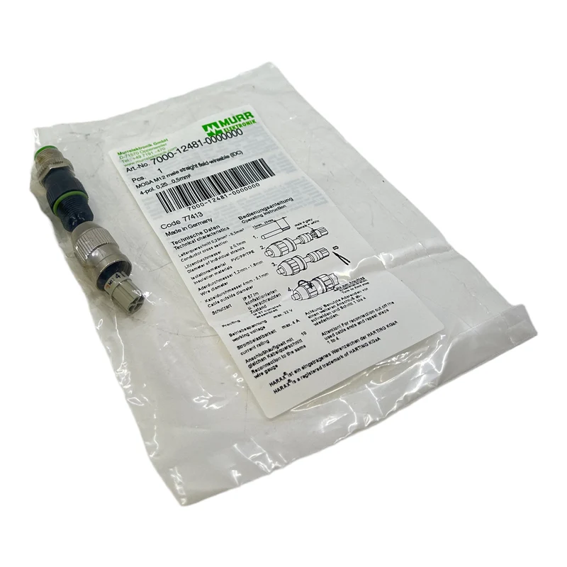 Murr 7000-12481-0000000 Mosa M12 Steckverbinder VE:2Stk.