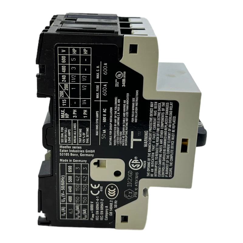 Moeller PKZM0-0,63 Motorschutzschalter 400V/50Hz/3ph IP20, 0,40 - 0,63A
