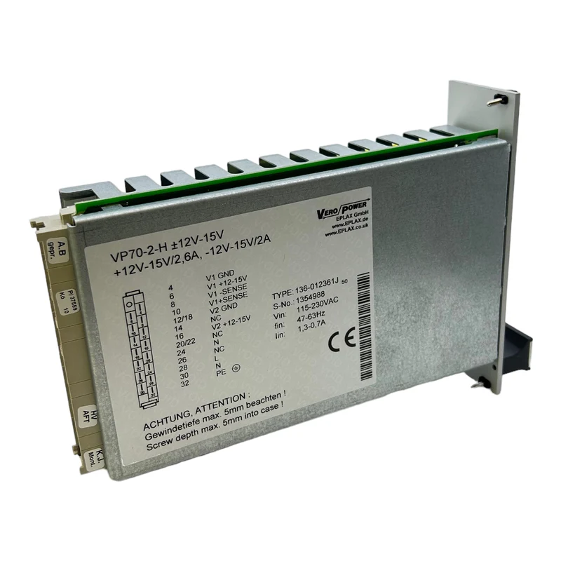 Vero Power VP70-2-H Netzteil 15-230VAC / 47-63Hz / 1,3-0,7A Netzteil