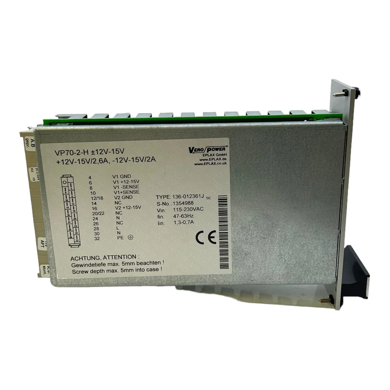 Vero Power VP70-2-H Netzteil 15-230VAC / 47-63Hz / 1,3-0,7A Netzteil