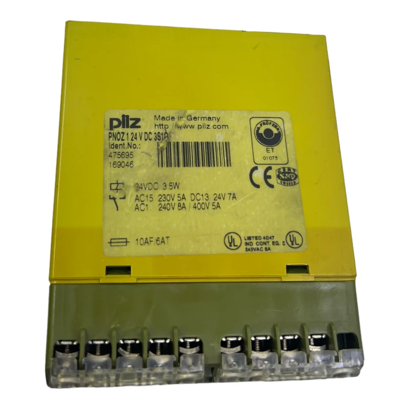 Pilz PNOZ124VDC3S1Ö Sicherheitsrelais 475695 24V DC 3,5W 230V 5A DC13 24V 7A