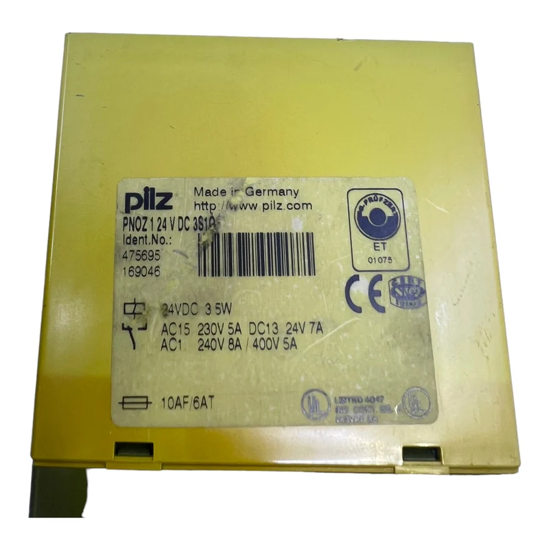 Pilz PNOZ124VDC3S1Ö Sicherheitsrelais 475695 24V DC 3,5W 230V 5A DC13 24V 7A
