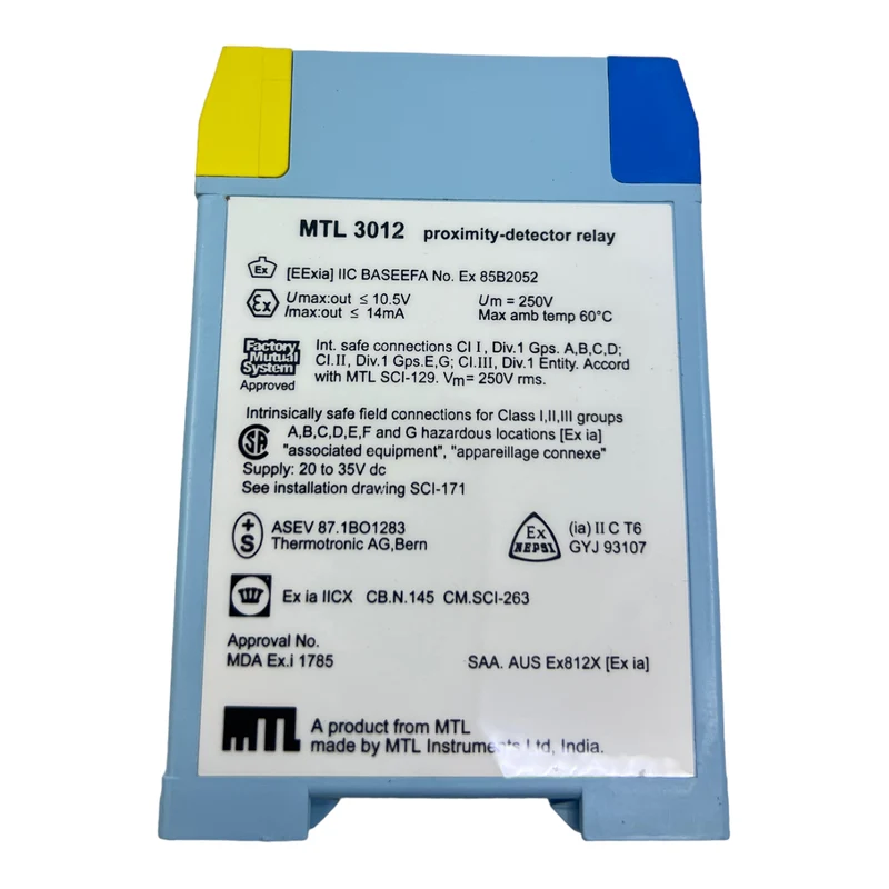 MTL MTL3012 Näherungsschalter Relais 10.5V 14mA