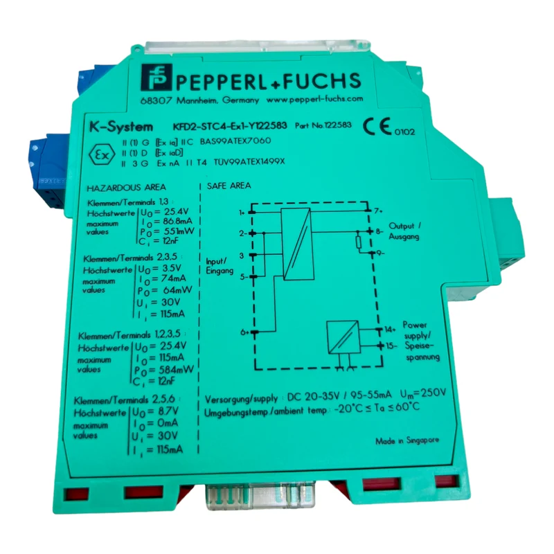 Pepperl+Fuchs KFD2-STC4-EX1-Y SMART- Transmitterspeisegerät 122583 DC 20-35V