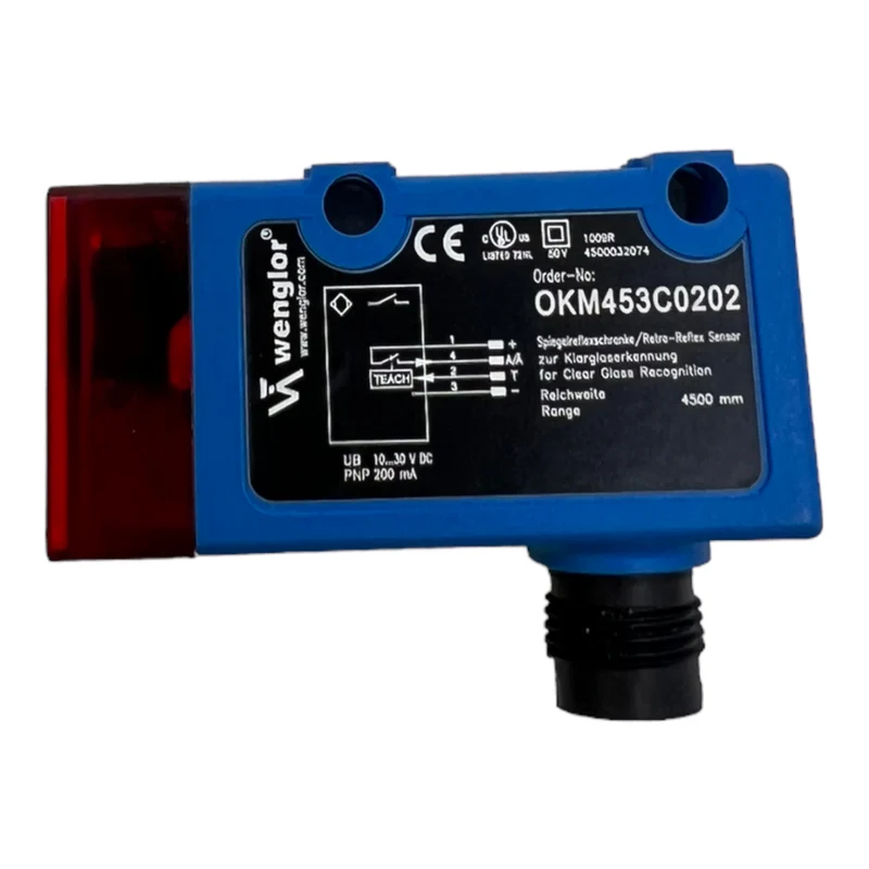 Wenglor OKM453C0202 Spiegelreflexschranke IP67 10 ... 30V DC 2kHz 4-polig <2,5 V