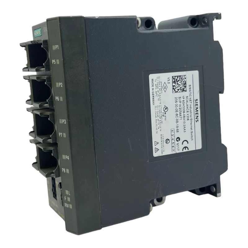 Siemens 6GK5208-0BA10-2AA3 Kommunikationsmodul 10/100Mbit/s 8x RJ45 24V DC