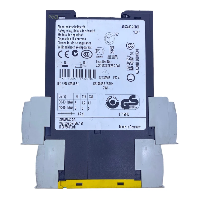 Siemens 3TK2830-2CB30 Sicherheitsrelais SIRIUS 24V AC / DC