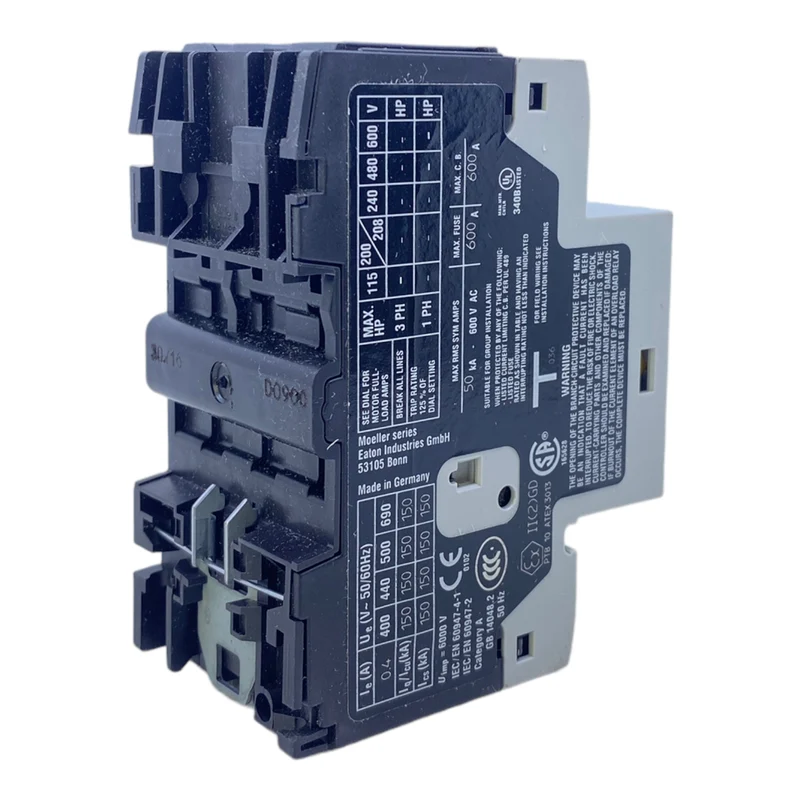 Eaton PKZM0-0,4 Motorschutzschalter 3 polig 40 - 60 Hz 690V AC IP20/IP00 5.22 W