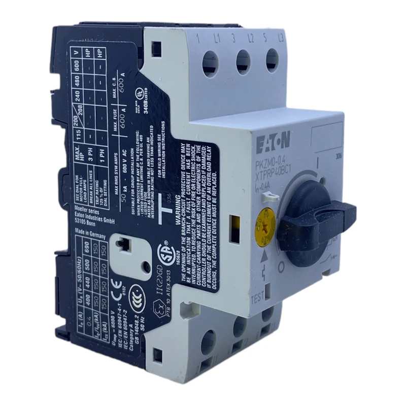 Eaton PKZM0-0,4 Motorschutzschalter 3 polig 40 - 60 Hz 690V AC IP20/IP00 5.22 W