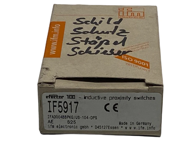 Ifm IF5917 IFA3004BBPKG/US-104-DPS induktiver Näherungssensor