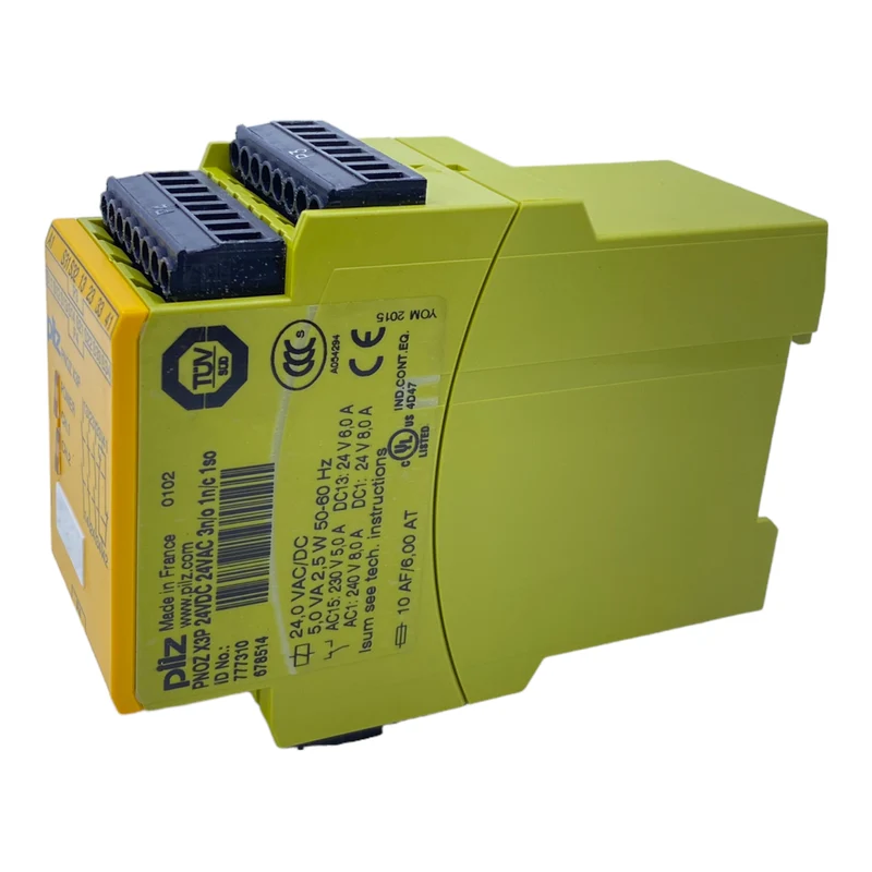 Pilz PNOZX3P Sicherheitsrelais 777310 24-240V AC/DC 5,0VA 2,5W 50-60Hz 3n/o 1n/c