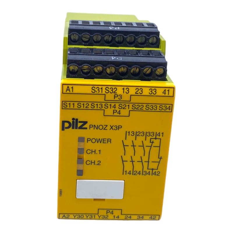 Pilz PNOZX3P Sicherheitsrelais 777310 24-240V AC/DC 5,0VA 2,5W 50-60Hz 3n/o 1n/c
