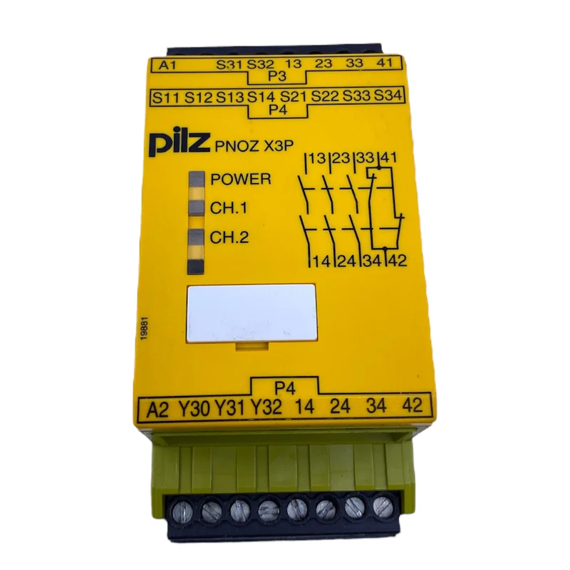 Pilz PNOZX3P Sicherheitsrelais 777310 24-240V AC/DC 5,0VA 2,5W 50-60Hz 3n/o 1n/c