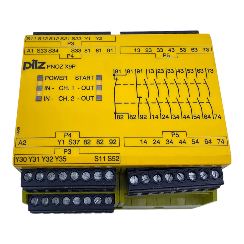 Pilz PNOZX9P Sicherheitsrelais 777609 24V DC 5,5 W 7n/o 2n/c 2so