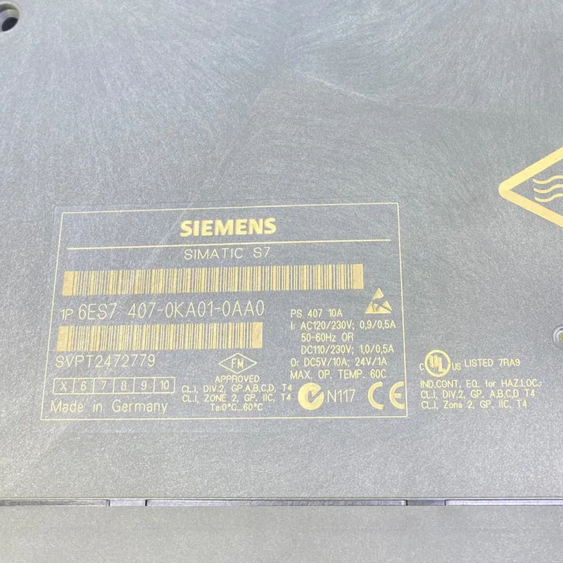 Siemens 6ES7407-0KA01-0AA0 Netzteil Power Supply 120/230V AC 50/60Hz 0,9/0,5A