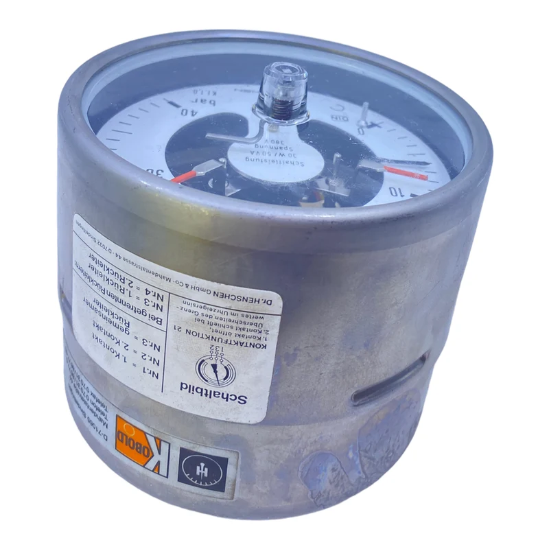 Kobold Manometer mit Kontaktfunktion 30W 50VA 380V 0-40 bar