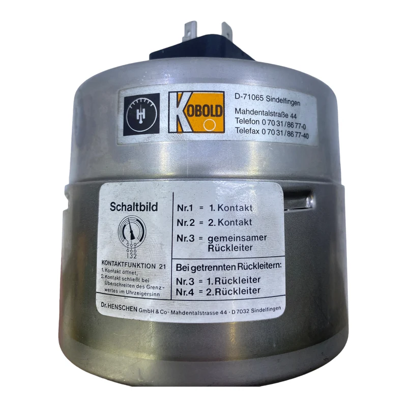 Kobold Manometer mit Kontaktfunktion 30W 50VA 380V 0-40 bar