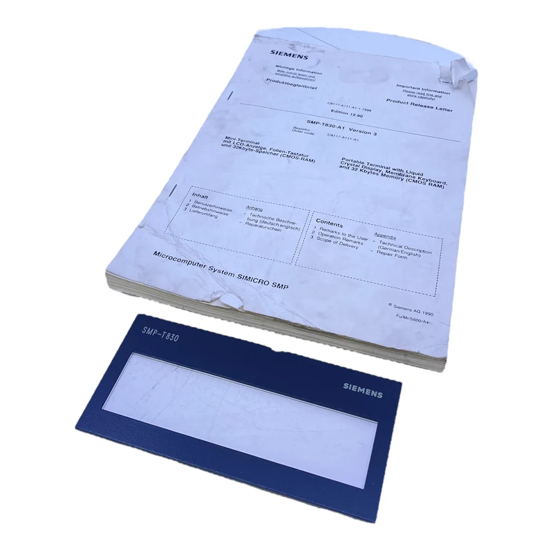 Siemens SMP-T830-A1 Terminal 12...15V 1.2VA