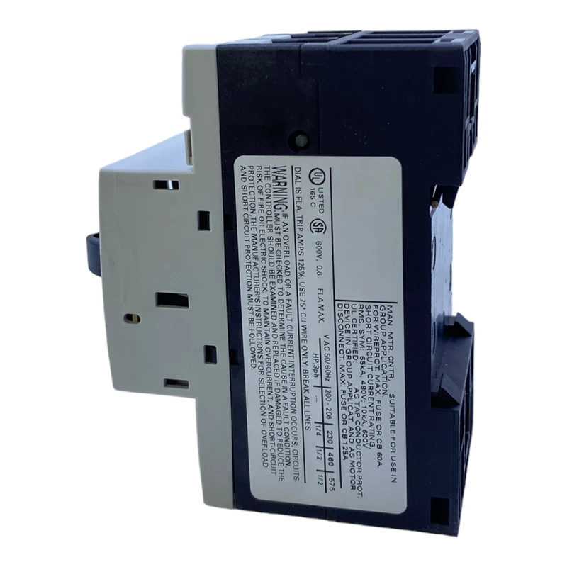 Siemens 3RV1011-0HA10 Motorschutzschalter 0,55-0,8A 50Hz 3-polig