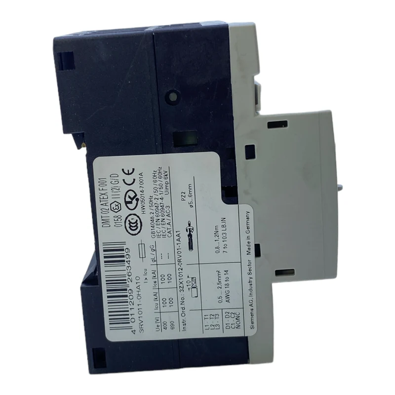 Siemens 3RV1011-0HA10 Motorschutzschalter 0,55-0,8A 50Hz 3-polig