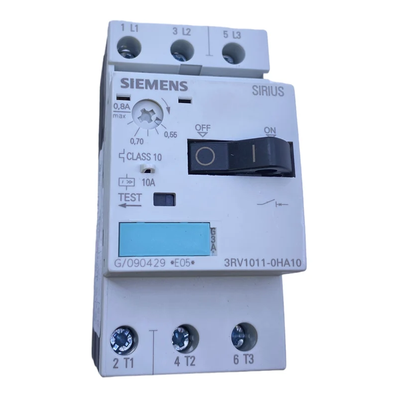 Siemens 3RV1011-0HA10 Motorschutzschalter 0,55-0,8A 50Hz 3-polig