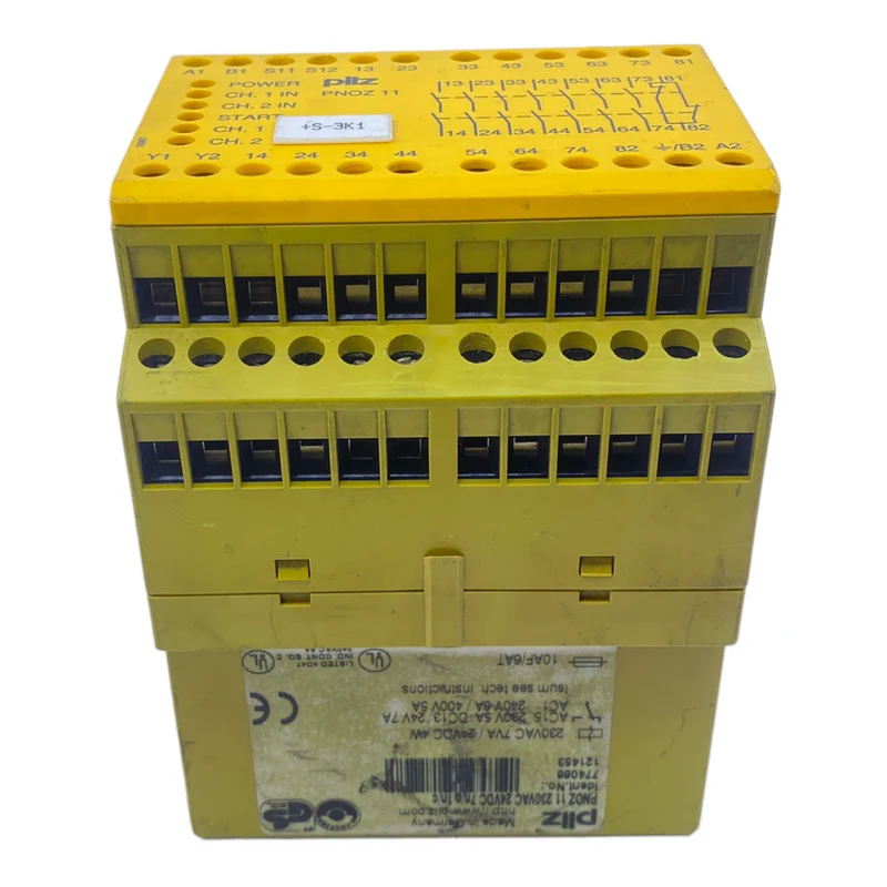 Pilz PNOZ11 Sicherheitsrelais 774086 230V AC 24V DC 4W 7n/o 1n/c - Industrie