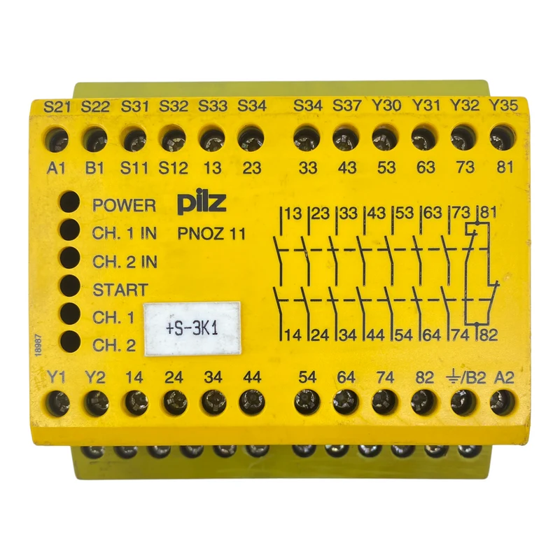 Pilz PNOZ11 Sicherheitsrelais 774086 230V AC 24V DC 4W 7n/o 1n/c - Industrie