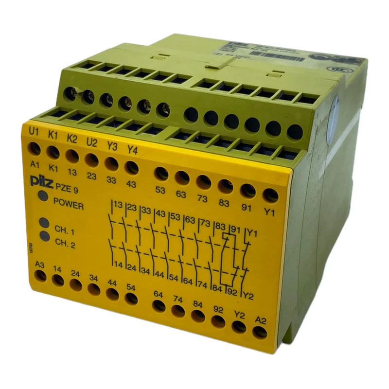 Pilz PZE9 Sicherheitsrelais 774150 24V DC 3,0W 8n/o 1n/c - Industrie Einsatz