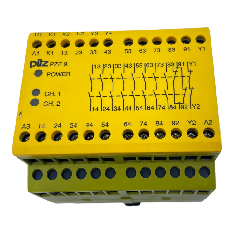 Pilz PZE9 Sicherheitsrelais 774150 24V DC 3,0W 8n/o 1n/c - Industrie Einsatz