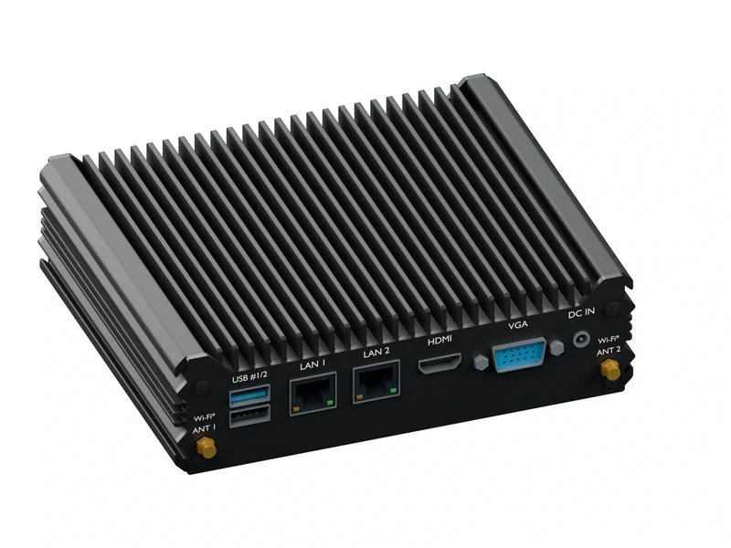 IMDRT120-2L2C Fanless Mini PC - Celeron J1900, 16GB, 1TB mSATA, Windows 11 IoT LTSC