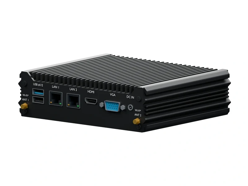 IMDRT120-2L2C Fanless Mini PC - Celeron J1900, 8GB, 1TB mSATA, Windows 11 IoT LTSC