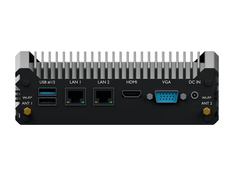 IMDRT120-2L2C Fanless Mini PC - Celeron J1900, 8GB, 1TB mSATA, Windows 11 IoT LTSC