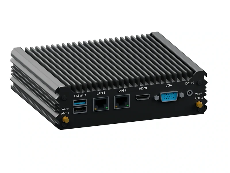 IMDRT120-2L2C Fanless Mini PC - Celeron N2840, 8GB, 1TB mSATA, Windows 11 IoT LTSC