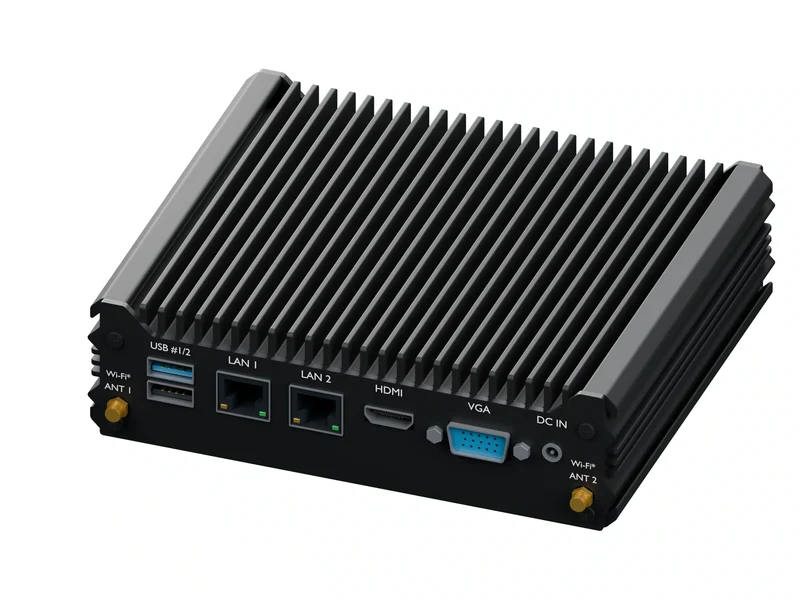 IMDRT120-2L2C Fanless Mini PC - Celeron J1900, 16GB, 512GB mSATA, Windows 11 IoT LTSC