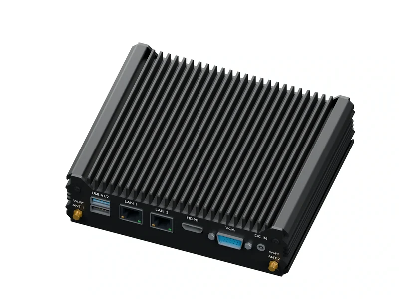 IMDRT120-2L2C Fanless Mini PC - Celeron J1900, 16GB, 256GB mSATA, Windows 11 IoT LTSC