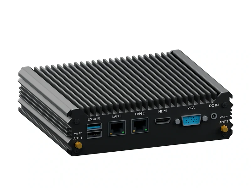 IMDRT120-2L2C Fanless Mini PC - Celeron J1900, 4GB, 1TB mSATA, Windows 11 IoT LTSC