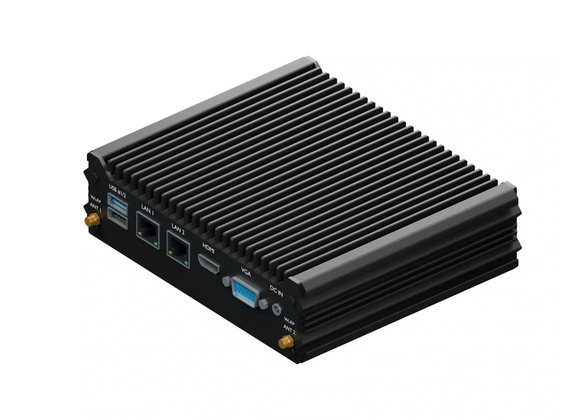 IMDRT120-2L2C Fanless Mini PC - Celeron J1900, 4GB, 512GB mSATA, Windows 11 Pro
