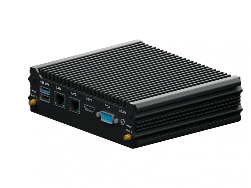 IMDRT120-2L2C Fanless Mini PC - Celeron N2940, 8GB, 256GB mSATA, Windows 11 Pro