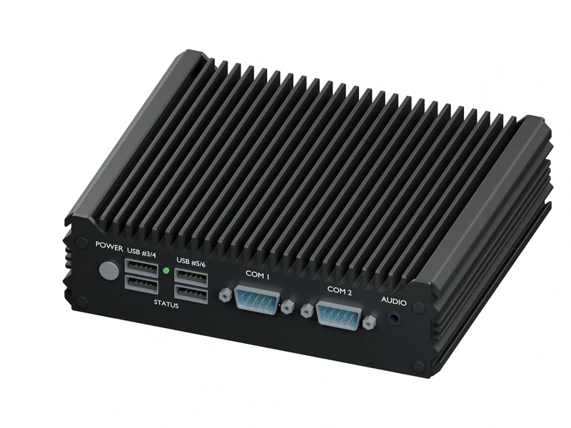 IMDRT120-2L2C Fanless Mini PC - Celeron J1900, 8GB, 256GB mSATA, Windows 11 IoT LTSC