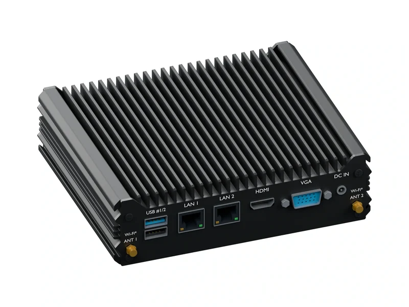 IMDRT120-2L2C Fanless Mini PC - Celeron N2940, 8GB, 256GB mSATA, Windows 11 IoT LTSC