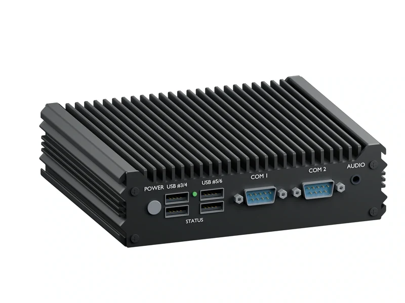 IMDRT120-2L2C Fanless Mini PC - Celeron J1900, 4GB, 512GB mSATA, Windows 11 IoT LTSC