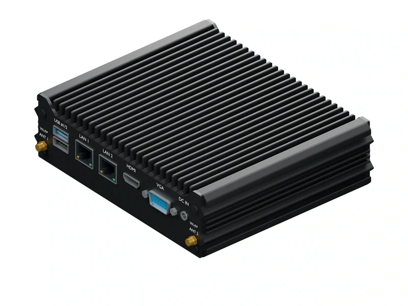 IMDRT120-2L2C Fanless Mini PC - Celeron J1900, 4GB, 256GB mSATA, Windows 11 IoT LTSC